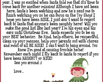 Elf letters Etsy photo about Printable Letters From Elf on the Shelf named Elf letters Etsy
